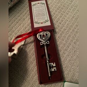 The Key To Christmas ornament/decoration and gift box with saying